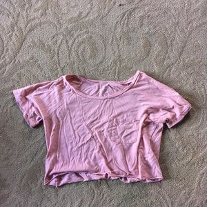 Pink crop top